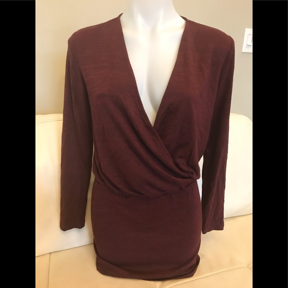 Dynamite Burgandy Dress